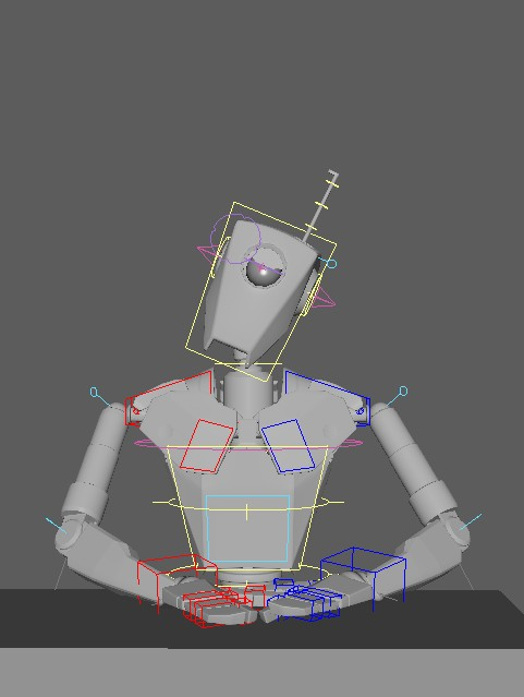 Robot Scene I animated
